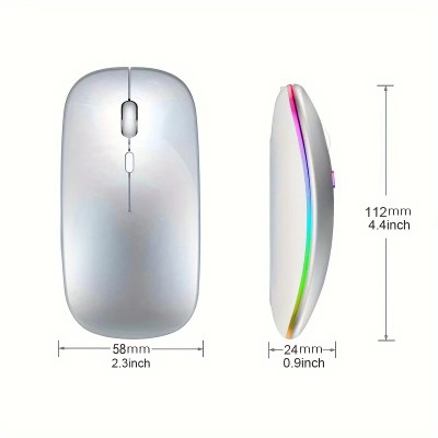 Wireless Rechargeable RGB Mouse