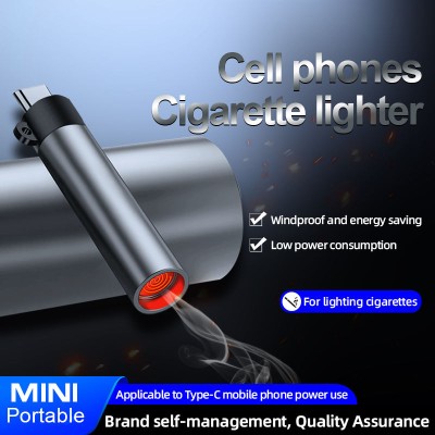 Portable Mini Cigarette Lighter USB C Type