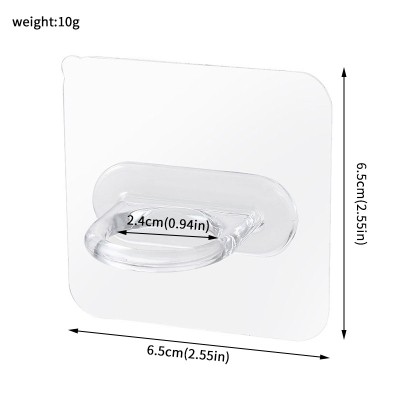 Transparent Ring Wall Hook Combo[10 Psc]