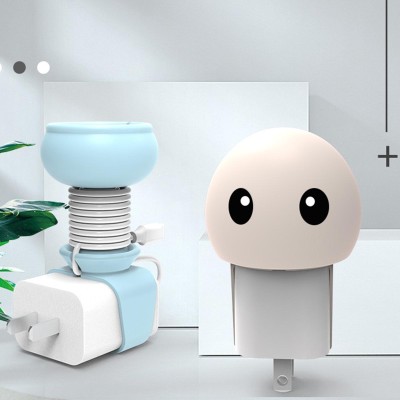 Cartoon Creative Data Cable Hub Protective Cover & Storage Buckle