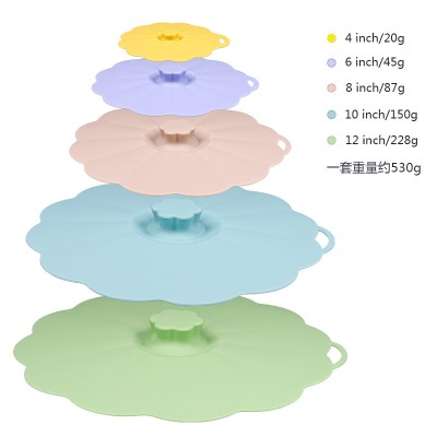 Silicone Lids 5 Sizes Kitchen Container