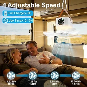 Portable Camping Ceiling Fan
