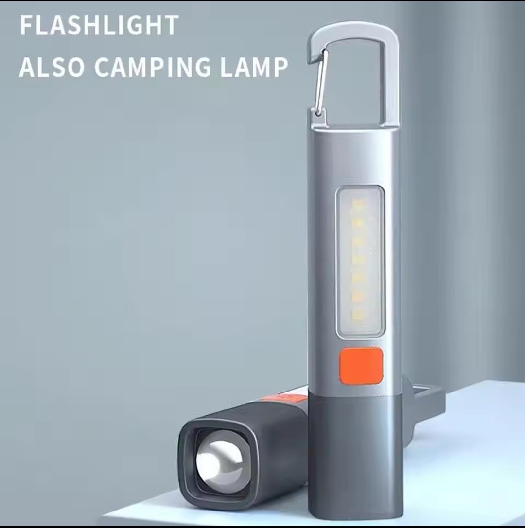 Multifunctional rechargeable LED flashlight