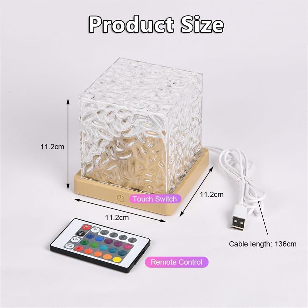 Water Ripple Projector Night Light