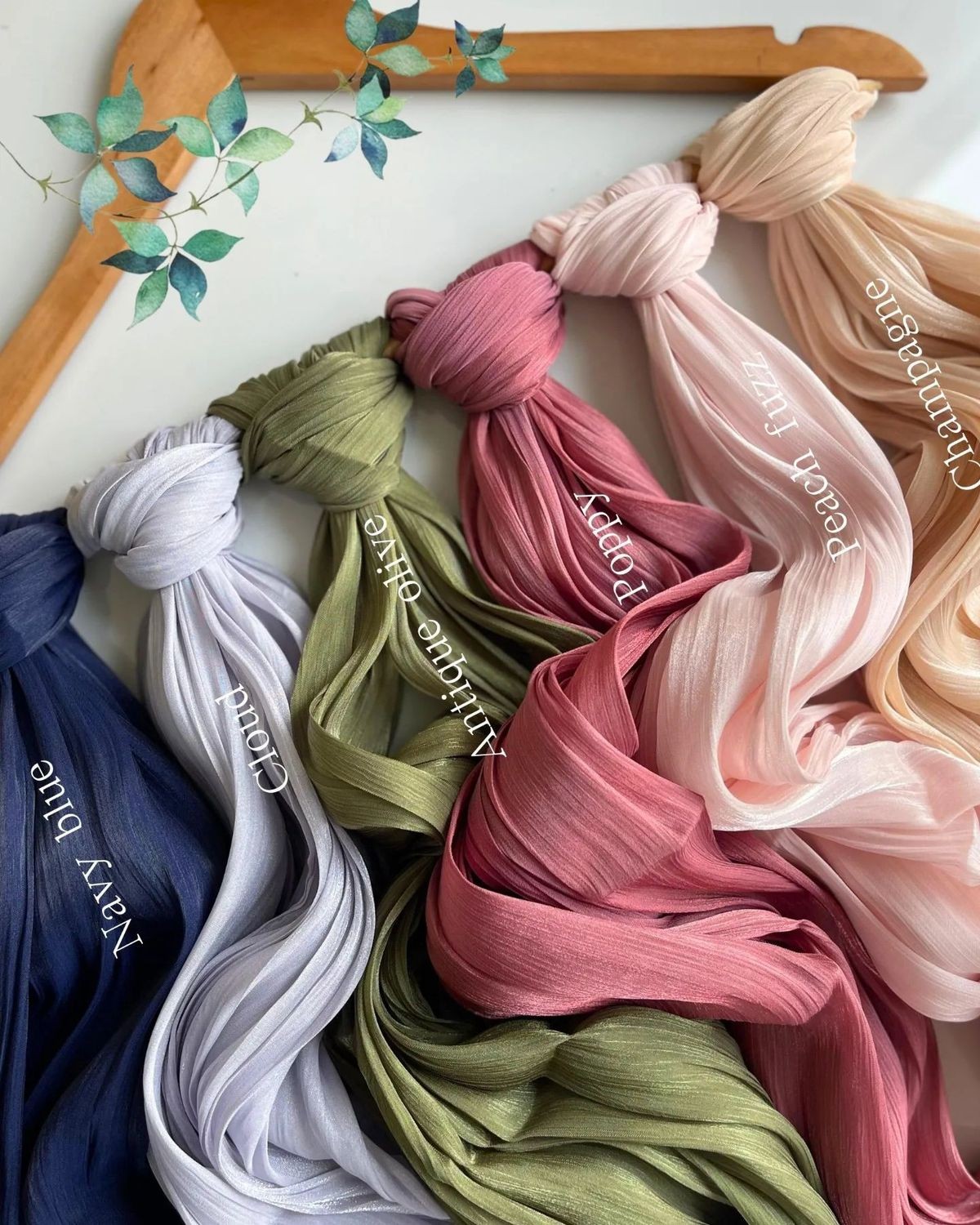 Premium Organza Shimmer Hijab-3 piece combo